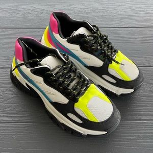 Chunky heel sneakers